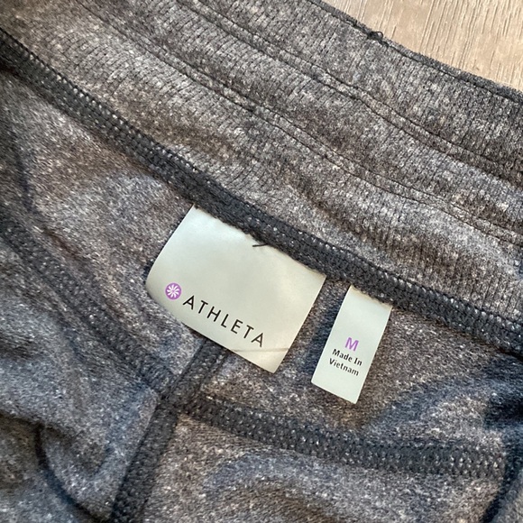Athleta LAX Gray Jogger Sweat Pants Striped M - Picture 4 of 5
